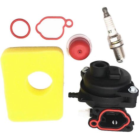 Carburateur pour moteur de tondeuse à gazon Briggs & Stratton série 450E, 125 cm³, références 799583, 593261, 595656, 591979 et 591160 (1/4)