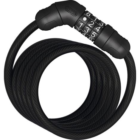 ABUS, Star 4508K/150, Antifurto con Cavo a Spirale Spessore di 8 mm, Lucchetto per Bicicletta, Livello di Sicurezza ABUS 2