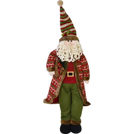 MAURY'S BABBO NATALE CON VESTITO DA ELFO ALTEZZA 90 CM (1/2)
