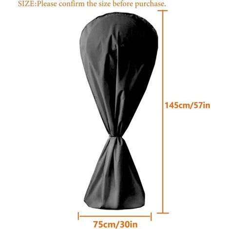 Schutzhülle für elektrische Ventilatoren, wasserdicht, staubdicht und feuchtigkeitsbeständig, schwarz (1/5)