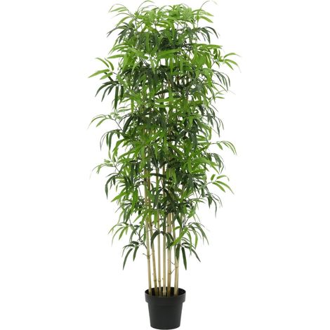 Bambou artificiel réaliste plante verte décoration intérieure salon bureau 150 cm - PANGIVO (1/5)
