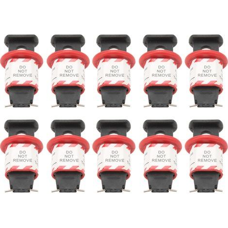 Disjoncteur à broches, verrouillage de sécurité, interrupteur à Air électrique Miniature, poignée de verrouillage pour l'isolation électrique, 10 pièces (1/5)