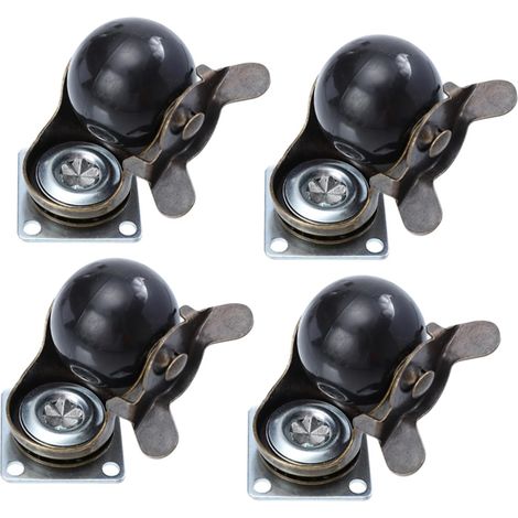 4-Piece Set of Swivel Casters for Trolleys and Home Shelves with Interchangeable Stems for Furniture and Storage (1/5)