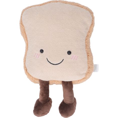 Pain brioché en peluche douce pour enfant, coussin en coton PP rigolo, décoration de maison, cadeau d'anniversaire original. (1/5)