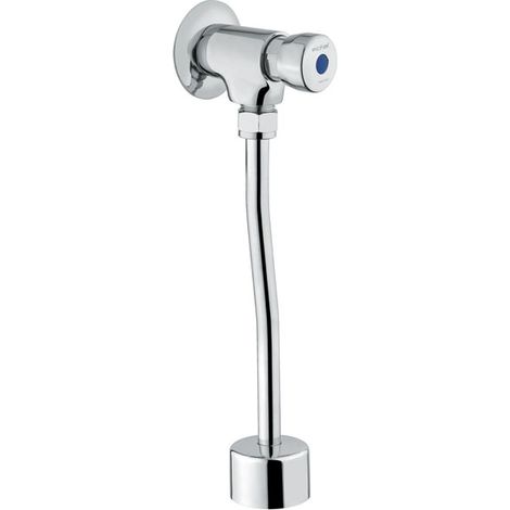 Robinet pour urinoir avec commande à bouton poussoir en laiton chromé - Idral