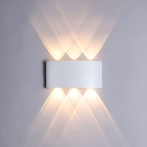 Applique Murale LED 6W, Lumi��re Blanche Chaude 3000K, Applique Murale ��tanche IP65, Chambre Couloir Salon Escalier H��tel Bar Lumi��re D��corative