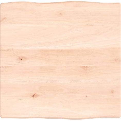 Dessus de table, Plateau De Table bois chêne massif non traité bordure assortie LKF99358 (1/4)