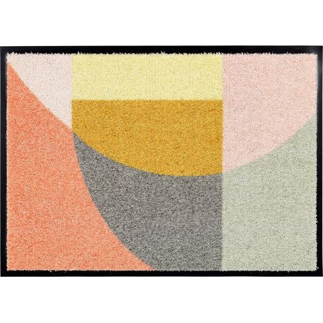 Paillasson extérieur et intérieur - 67 x 100 cm Motif graphique coloré (1/5)