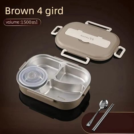 Available in one color only: see photo. Materials: stainless steel and polypropylene. Portable insulated lunch box. (1/5)