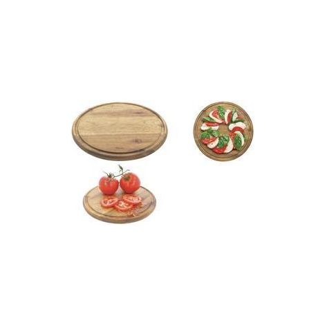Planche à découper Metaltex ronde bois d'acacia 24 cm