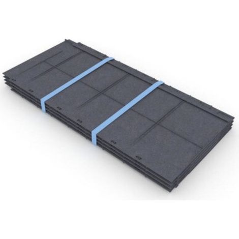 Tuile de couverture en plastique recyclé – Lot de 8 – Imperméable et léger – Système de fixation rapide – Résiste aux UV et aux agents chimiques – Jardinatoire (1/4)