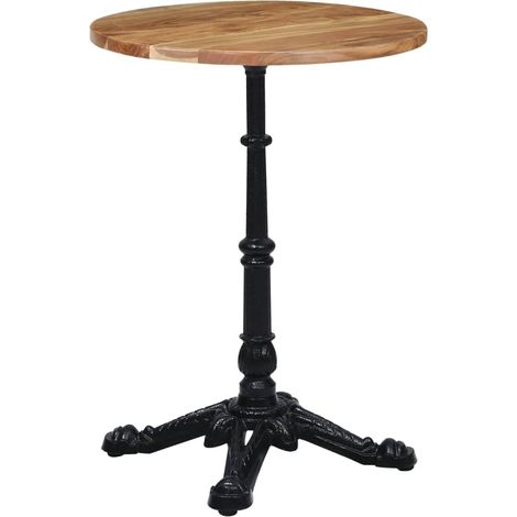 Pied de table de bistro noir 52x52x72 cm fonte