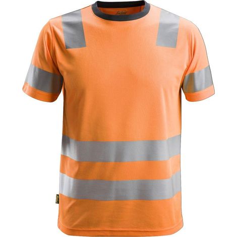 T-SHIRT HV CL2 ALTA VISIBILITÀ ALLROUNDWORK TG. L ARANCIO