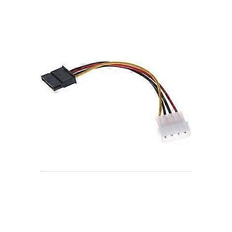 Câble d'alimentation SATA pour disque dur ou lecteur optique série vers connecteur SATA 4 broches de type D, adaptateur interne SATA vers IDE pour boîtier d'ordinateur (lot de 3) (1/5)