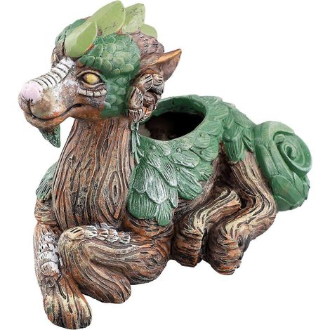 Pots de fleurs en forme d'animaux fantastiques, pots pour plantes succulentes, sculptures de jardin, cadeaux en résine pour les amoureux de la nature. (1/5)