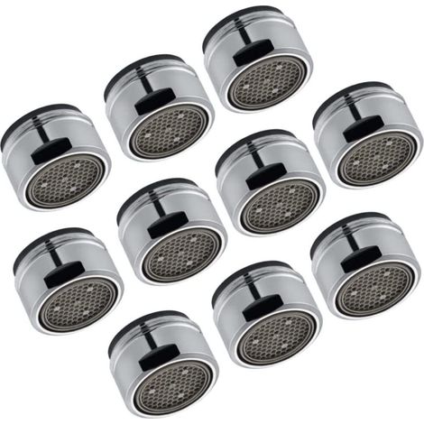 Schläfer 100016 Aeratore M24 Universale Anticalcare per Rubinetto, Filetto Esterno M24X1 Rompigetto Perlator, Classe A 13.5 lit/min. compatibile con NEOPERL Risparmio Acqua. Confezione 10 PZ (1/5)