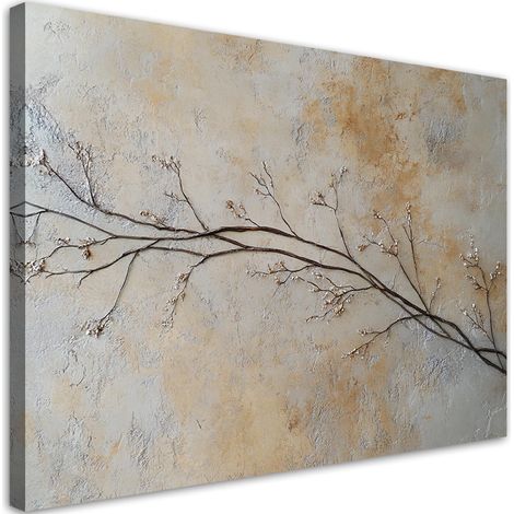 Tableau déco  Branches fleurs bourgeons 90x60 (1/5)