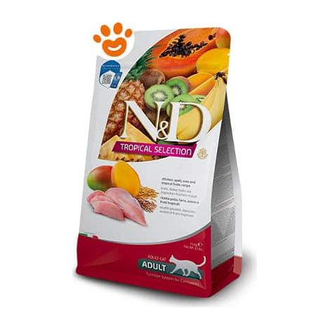 Farmina Cat N&D Tropical Adult Pollo - Sacco 10 Kg - Cibo Secco Gatti