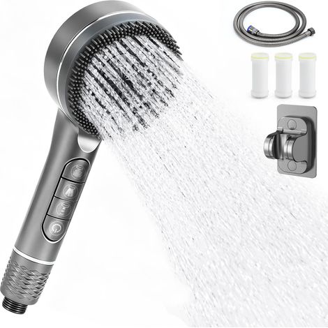 Pommeau de Douche Douchette Anti Calcaire Pomme de Douche à Haute Pression (1/5)
