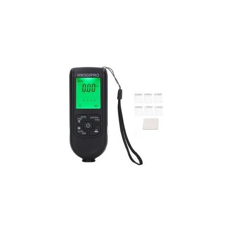 Jauge numérique d'épaisseur de revêtement ABS avec corde Portable, fonction d'arrêt automatique, compteur de revêtement de peinture pour l'extérieur noir