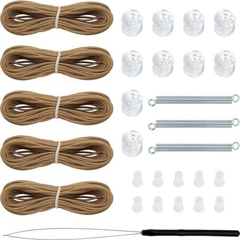 Wohnmobil Markisen Reparatur Set - Für die Reparatur von Raffstores / Plissee-Markisen an Fenster und Türen - Inkl. Tag & Nacht Streifen