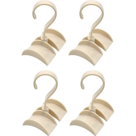 Crochet De Rangement Pour Placard - Support Pivotant 360° Pour Ceintures, Écharpes, Cravates Et Accessoires - Lot De 4 (1/5)