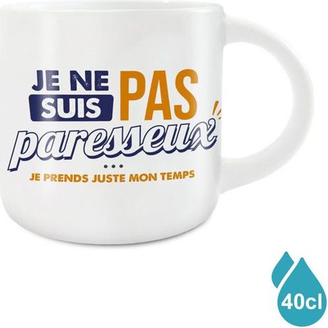 Mug - STC - Grand Ceramic Mug - White - Contemporary Design - Dishwasher Compatible (1/3)
