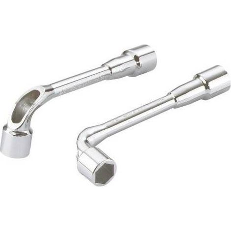 SAM OUTILLAGE - Jeu De 16 Clés à pipe débouchées 6/6 Pans