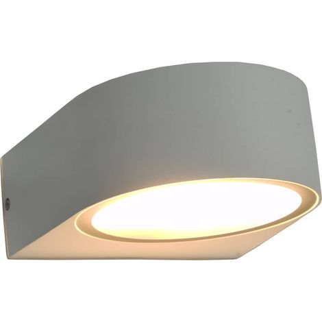 vidaXL Lámparas de pared para jardín 2 uds. redonda blanca 11 W (1/2)