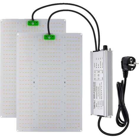 Lámpara LED de cultivo, espectro completo, regulable con interruptor UV, 240 W, UE (1/2)