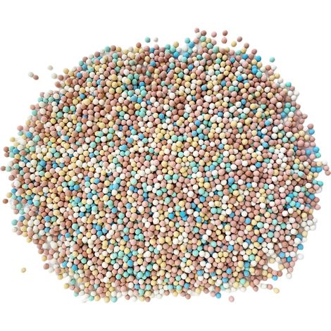 Galets d'argile de 0,9 kg pour plantes 3 mm à 5 mm, mini boule en céramique de qualité horticole, pour pots de fleurs, vases, culture hydroponique (coloré) (1/5)