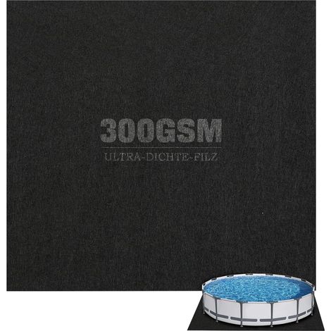 Bâche de Sol pour piscines, Tapis de Sol carré de 400 cm Tapis de Piscine, Tapis de Piscine Pliable, résistant aux UV et indéchirable, bâche de Protection de Sol pour jacuzzis extérieurs (1/5)