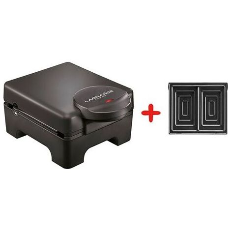 Waffeleisen / Croque-Monsieur - Lagrange - Tarti Waffeln - 2 streichfähige Waffeln - 2 Croque-Monsieur - 1070 Watt