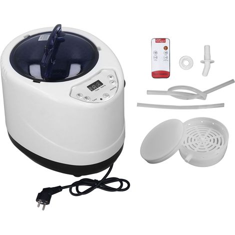 Générateur de vapeur de sauna 3L 1500W en acier inoxydable avec télécommande pour soulager la fatigue et le stress et favoriser la relaxation. (1/5)