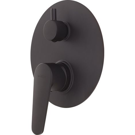 GEDY MXCO0514000 COMO Grifo empotrado de ducha con desviador negro mate - ref: MXCO0514000 (1/2)
