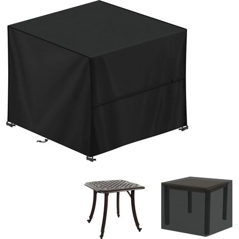 Housse Table Jardin 70x70x70cm Bâche Table de Jardin Imperméable Bache de Protection Exterieur Salon de Jardin, 420D Oxford Housse pour Mobilier de Jardin, Ensembles de Table et de Canapé (1/5)