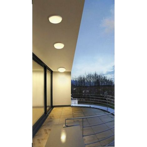 Trade Shop - GARTEN-DECKENLEUCHTE LED 24W NATÜRLICHES WARMES KALTES LICHT IP65 ES52 - (1/2)