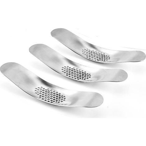 Press-ail - Acier Inoxydable - Poignée Pivotante - Lavable En Lave-vaisselle - Argent - 3 Pièces (1/5)