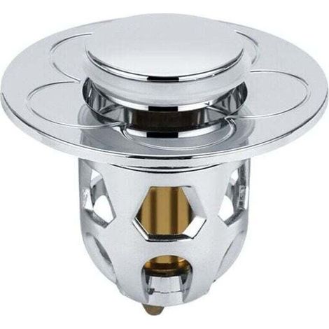 Dernière tête de lavabo bouchon étanche universel, drain plaqué rebond noyau, lavabo, piscine, noyau en cuivre, push, buse bouchon étanche 2 packs