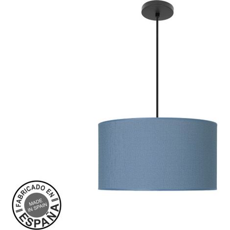 Colgante Moda 2xe27 Negro/azul Regx40x40 Cm C/difusor
