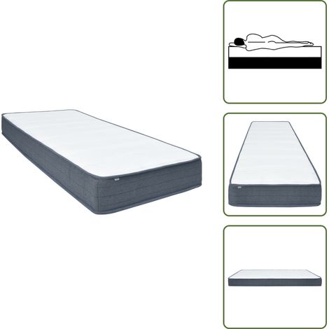 Materasso per sonno - vidaXL Materasso a Molle Insacchettate 190x90x20 cm Morbidezza Media in Tessuto - Materasso con molle individuali