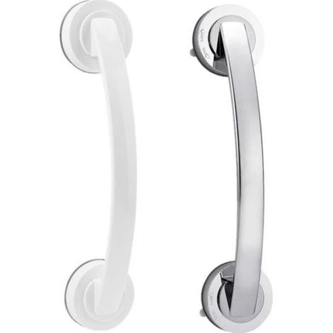 Poignée de porte - - Ventouse - Installation rapide - Sécurité renforcée - Plastique gris (1/4)
