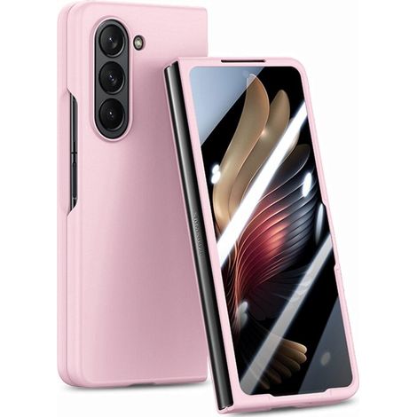 Custodia per Samsung Galaxy Z Fold6 5G, con vetro, rosa (1/5)