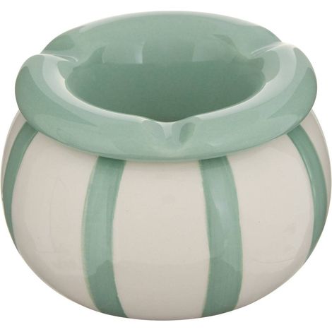Posacenere a righe della pasta 9x9x6cm - Atmosphera créateur d'intérieur (1/4)