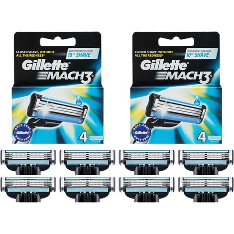 Cartuchos de repuesto para afeitadora Gillette Mach3 (8 unidades) (1/5)