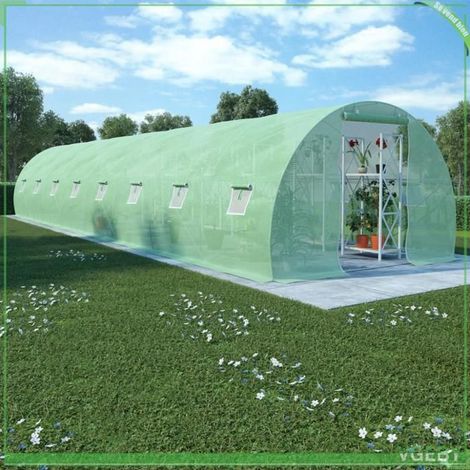 Serre de jardin - FAFEICY - 45538 - 1200x300x200 cm - 36 m² - PE 140 g/m² (1/5)