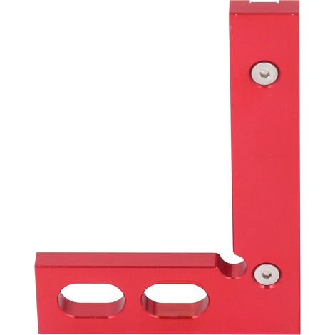 Professioneller 3D-Gehrungswinkel aus roter Aluminiumlegierung, 45°-Winkellineal für Tischler- und Holzbearbeitungsarbeiten (1/5)