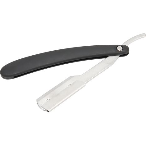 Porte-lame de barbe vintage pliable, manche professionnel en acier inoxydable pour homme barbier (1/5)