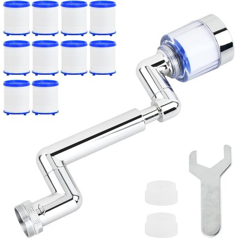 Swivel Faucet Aerator, Multifunctional Extension Faucet, All-Adjustable Tap Extender, Universal Splash Filter Faucet with Breaker Filter for Kitchen and Bathroom (1/5)