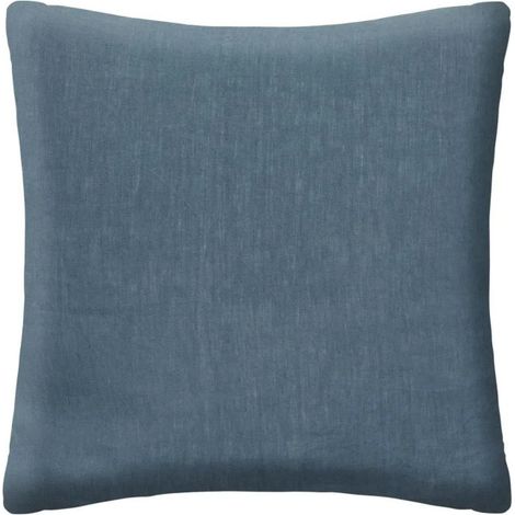 Taie d'Oreiller en Lin "Adorable" 65x65cm Bleu Canard (1/3)
